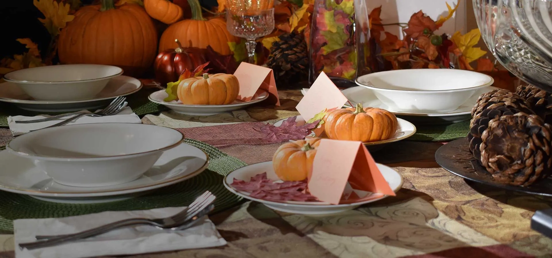 Thanksgiving is coming Time to plan the perfect holiday. From place setting to wardrobe, we've got your covered!