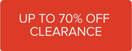 Up to 70% Off Clearance
