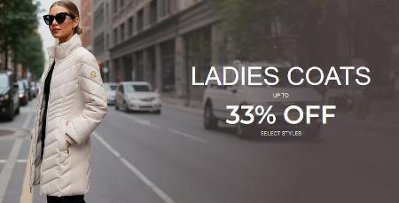Ladies Coats Up to 33% off