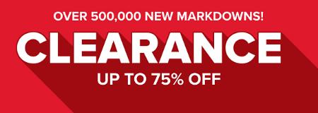 Clearance Up to 75% Off