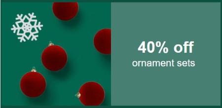 40% Off Ornament Sets