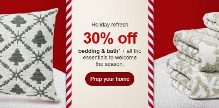 30% Off Bedding and Bath