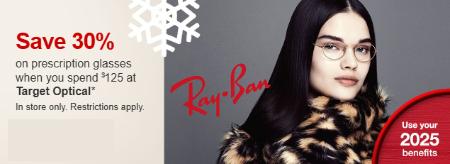 Save 30% on Prescription Glasses When You Spend $125 at Target Optical