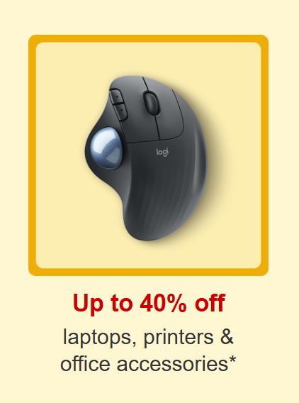 Up to 40% Off Laptops, Printers and Office Accessories