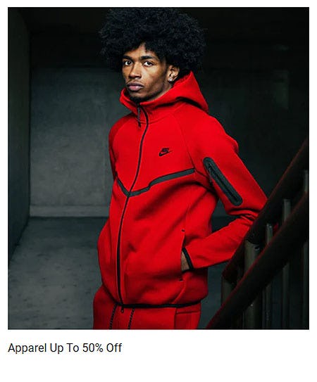 Apparel Up to 50% Off