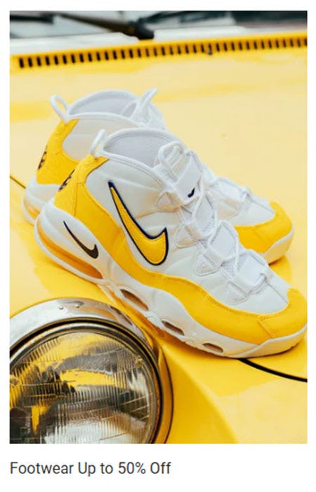 Footwear Up to 50% Off