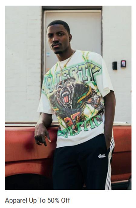 Apparel Up to 50% Off