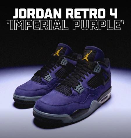 The Jordan Retro 4 'Imperial Purple' Is Here