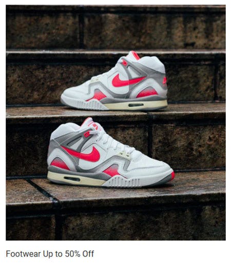 Footwear Up to 50% Off