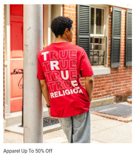 Apparel Up to 50% Off