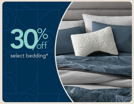 30% Off Select Bedding