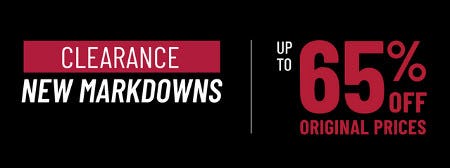 Clearance Up to 65% off Original Prices