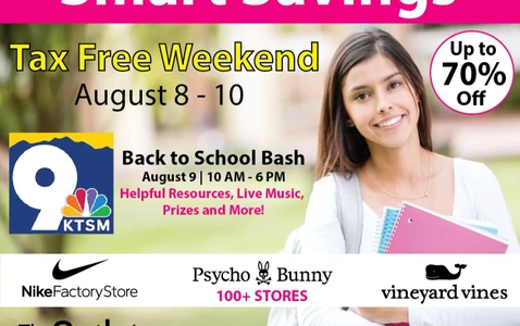 Tax Free Weekend/ Back to School Bash August 9th! 