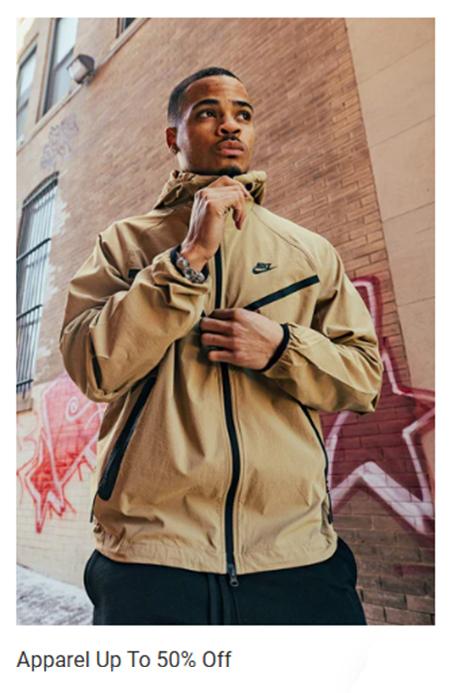 Apparel Up to 50% Off