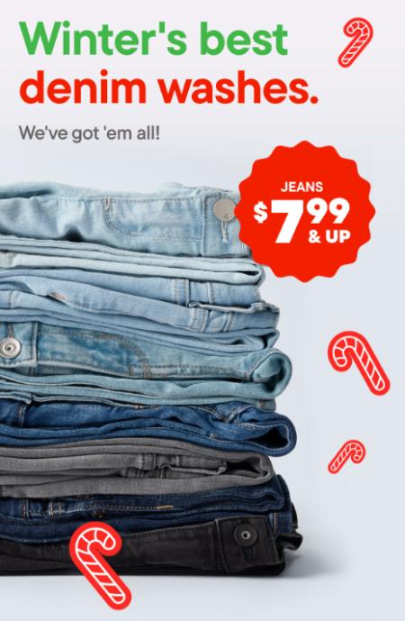 $7.99 & Up Jeans