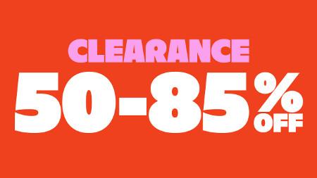 Clearance 50-85% off