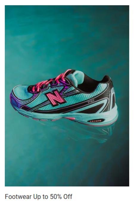Footwear Up to 50% Off