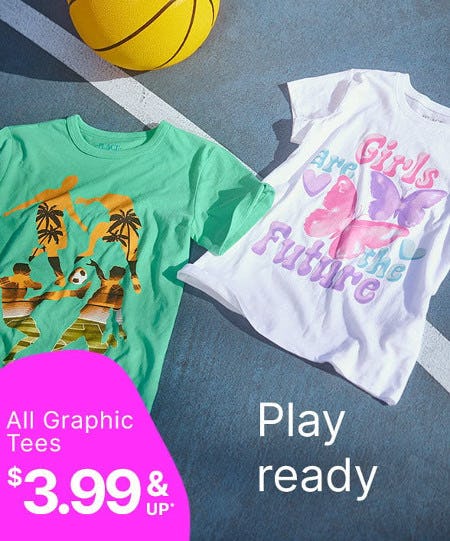 All Graphic Tees $3.99 and Up