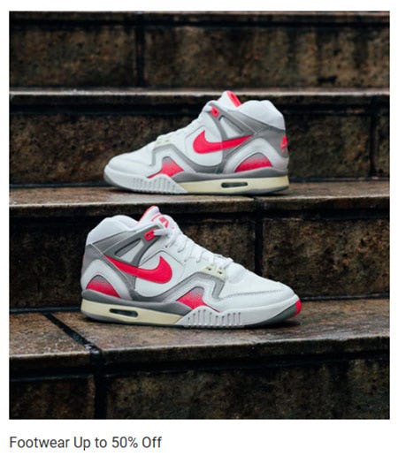 Footwear Up to 50% Off