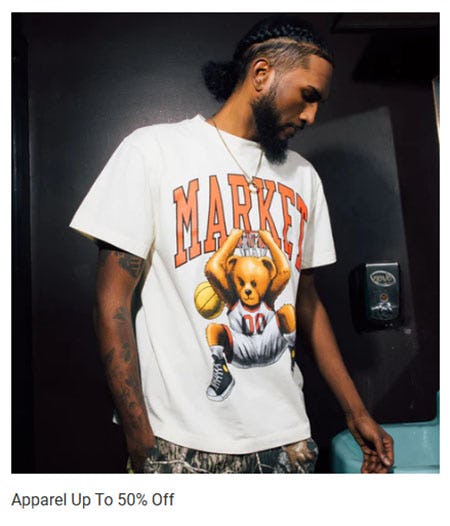 Apparel Up to 50% Off
