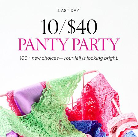 10 for $40 Panties