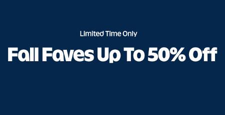Fall Faves Up to 50% off