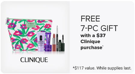 Free 7-Pc Gift With a $37 Clinique Purchase