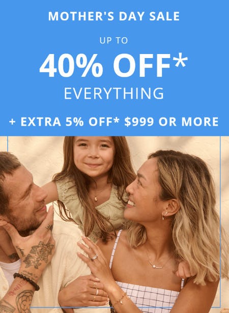 Up to 40% off Everything
