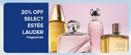 20% Off Select Estee Lauder Fragrances