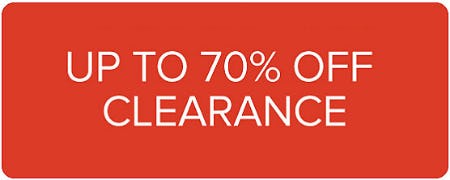 Up to 70% Off Clearance