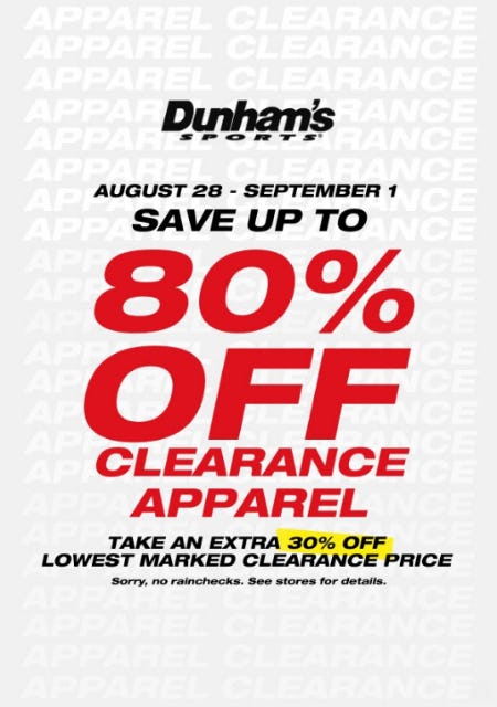 Save Up to 80% Off Clearance Apparel