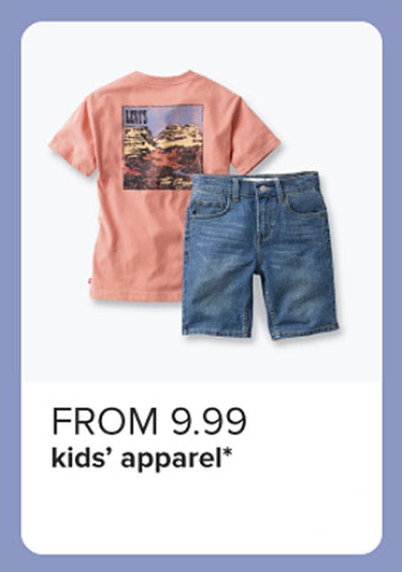 From $9.99 Kids' Apparel