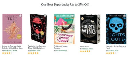 Our Best Paperbacks Up to 25% Off