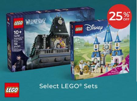 25% off Select LEGO Sets