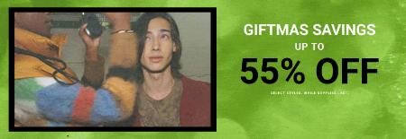 Giftmas Savings Up to 55% Off
