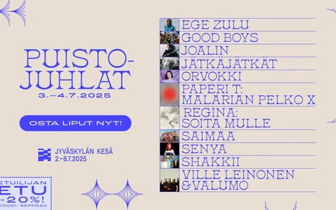 Puistojuhlien ennakkorannekkeenvaihto + etukoodi