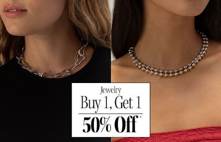 Jewelry Buy 1, Get 1 50% Off