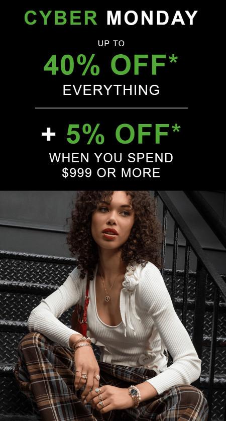 Cyber Monday Up to 40% off Everything