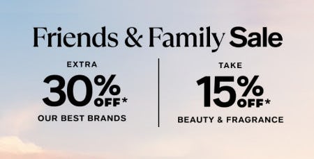 Friends & Family Sale