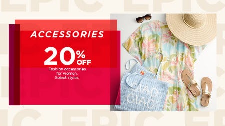 Accessories 20% Off