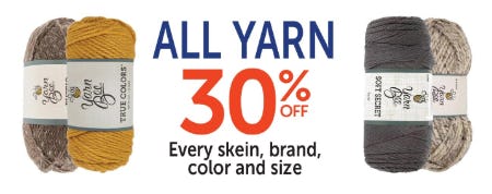 30% Off All Yarn