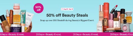 50% off Beauty Steals