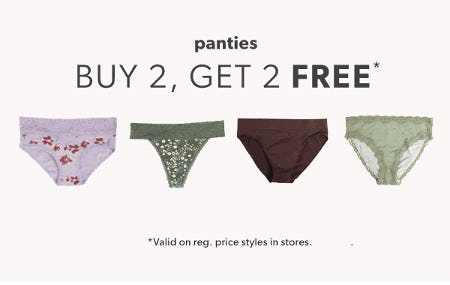 Panties Buy 2, Get 2 Free