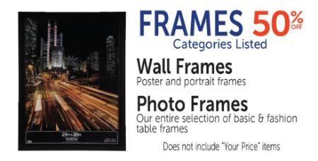 50% Off Frames