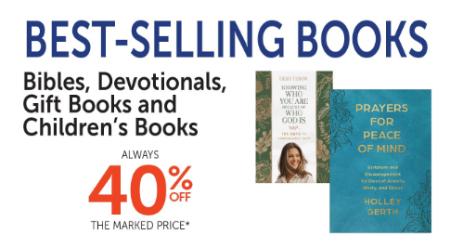 40% Off Best-Selling Books