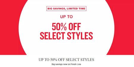 Up to 50% off Select Styles