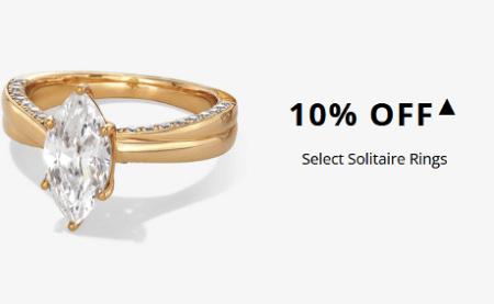 10% off Select Solitaire Rings