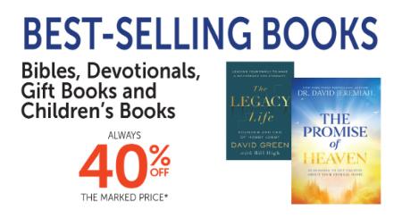 40% Off Best-Selling Books