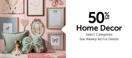 50% Off Home Decor