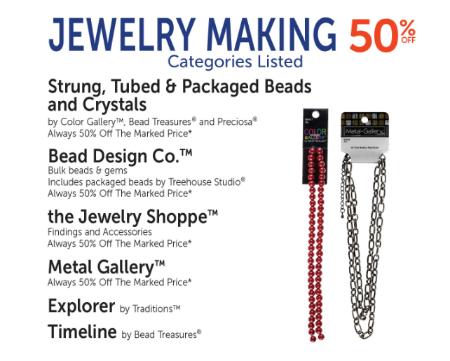 50% Off Jewelry Making